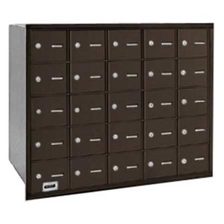 Salsbury Industries Salsbury Industries 3625ZRP 25 Doors 4B+ Horiz Mailbox in Bronze - Rear Loading Private Access 3625ZRP